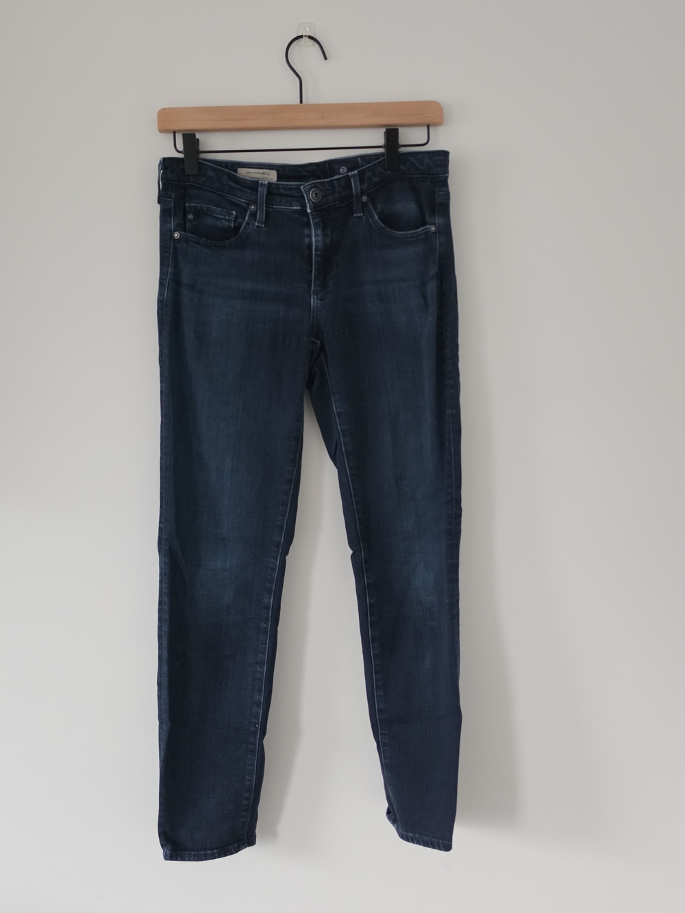 AG Adriano Goldschmied The Stevie Ankle Slim Straight Jeans Dark Wash Size 27R